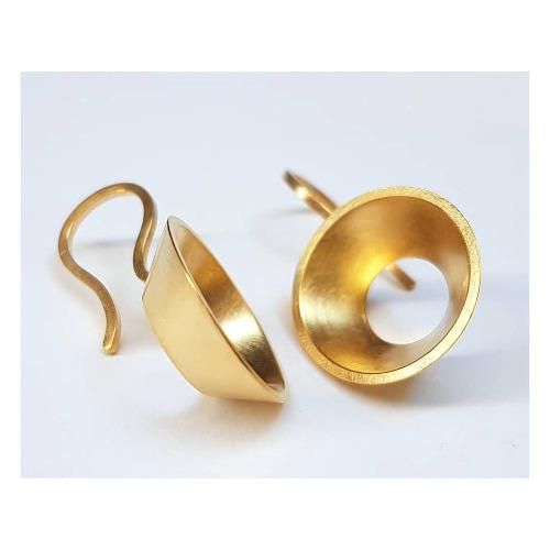 Gold plated silver earrings