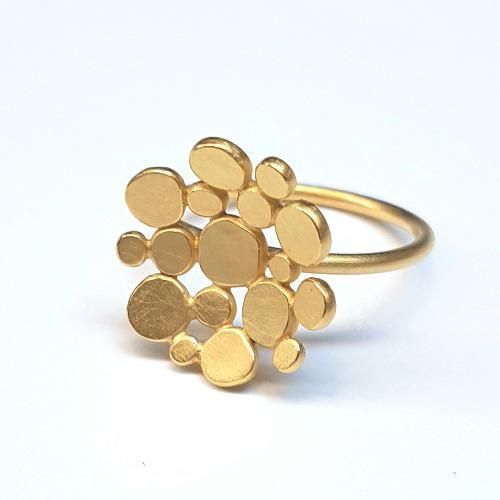Gold plated silver ring, small