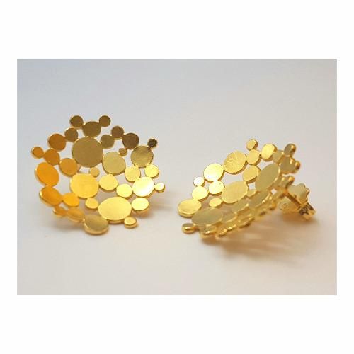Gold plated silver earrings