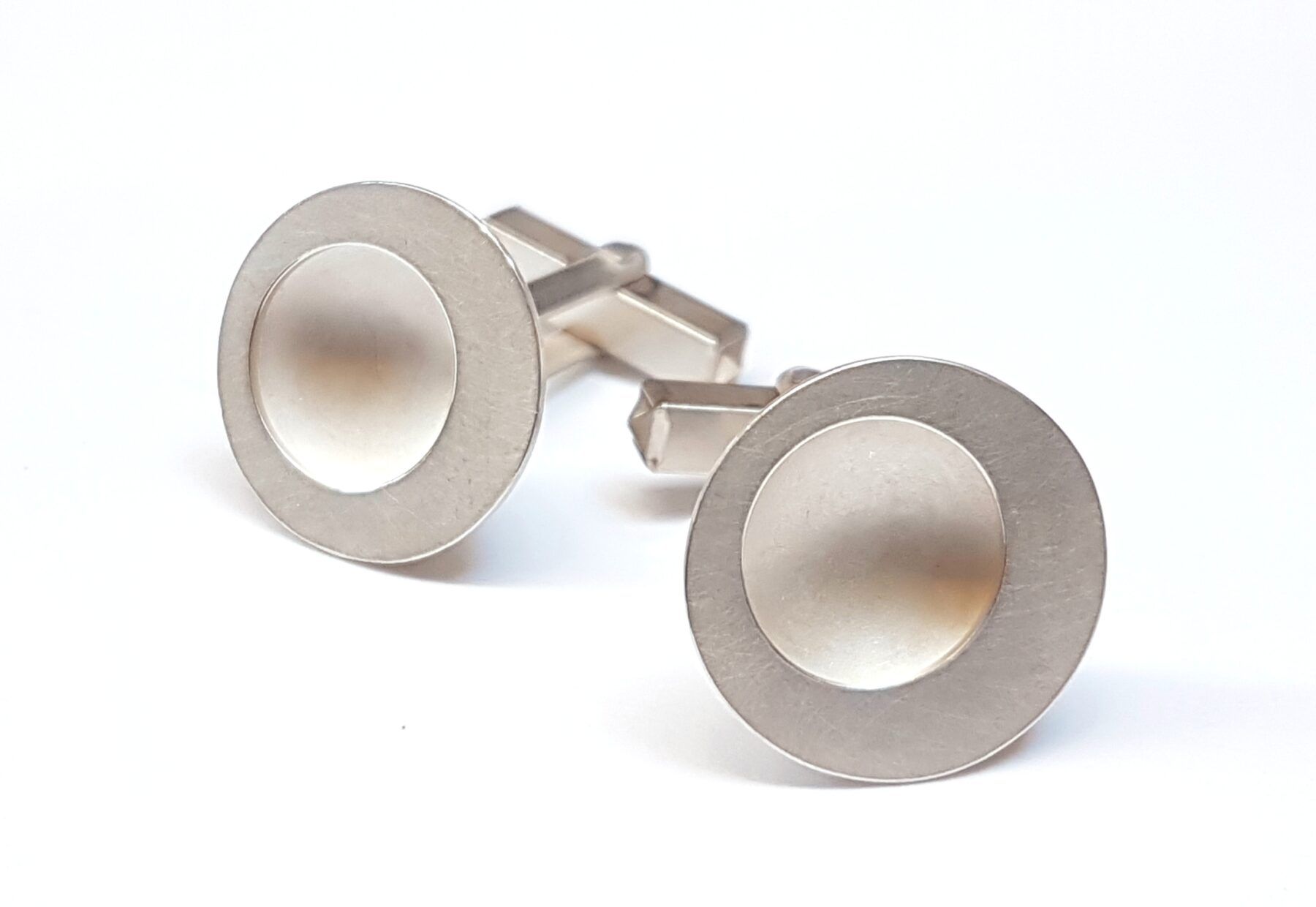 Silver cufflinks