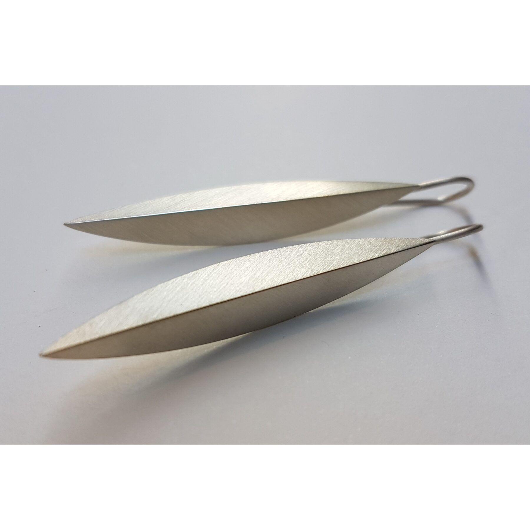Silver earrings LEAVES